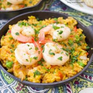 Shrimp With Yellow Rice
