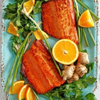 Orange Ginger Glazed Salmon Recipe