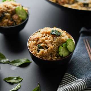 Thai Basil Fried Rice w/ Chicken