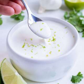 Lime Crema (Fish Taco Sauce)