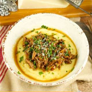 Crock Pot Braised Beef Ragu With Polenta