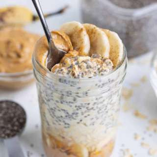 Peanut Butter Banana Overnight Oats