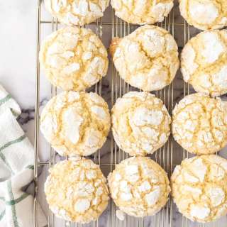 Easy Lemon Crinkle Cookie Recipe (low-sugar)