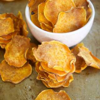 Crunchy Baked Sweet Potato Chips