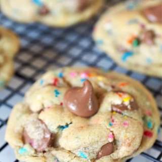 Cake Batter Chocolate Chip Cookies