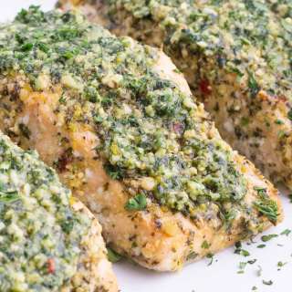 Baked Pesto Salmon Recipe