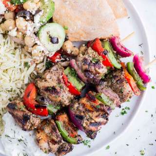 Grilled Greek Chicken Kabobs