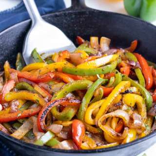 Fajita Veggies Recipe (Chipotle Copycat)