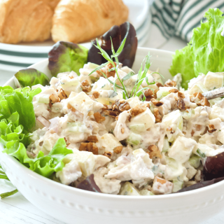 Apple Pecan Chicken Salad with Tarragon