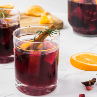 Spiced Holiday Pomegranate Sangria Recipe