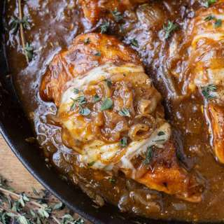 French Onion Chicken with Gruyere