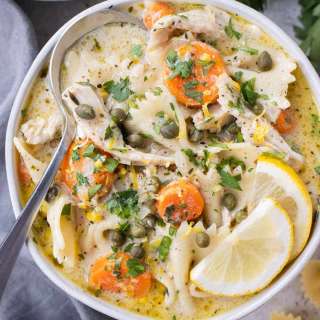 Lemon Chicken Piccata Soup