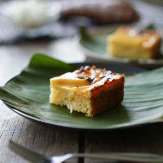 Cassava Cake (Filipino Cassava Bibingka)