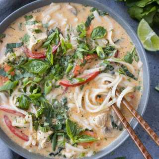 Thai Red Curry Chicken Soup