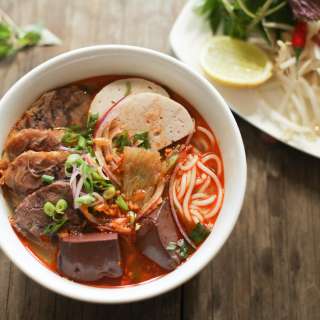 Bún Bò Huế - Spicy Vietnamese Beef & Pork Noodle Soup