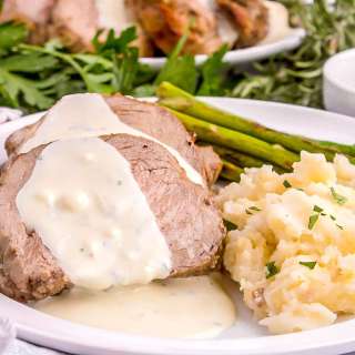 Easy Beef Tenderloin with Gorgonzola Sauce (Ina Garten)
