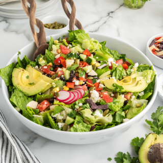 Best Healthy Mexican Chopped Salad with Lime Dressing