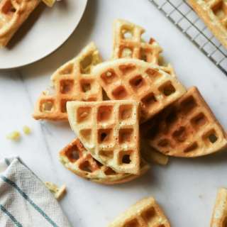 Vegan Pandan Waffle Recipe (Bánh Kẹp Lá Dứa)