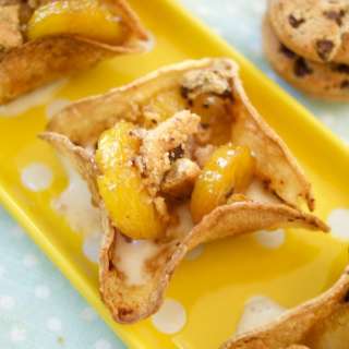 Plantains Foster Ice Cream Tacos