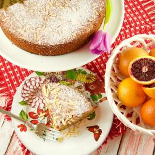 Blood Orange Almond Flourless Cake