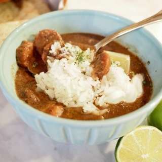 Black Bean and Sausage Soup (Vegetarian Option)