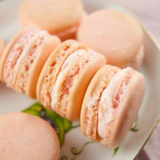 Strawberry Macarons
