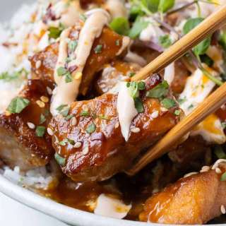 Teriyaki Salmon Bites (Extra Crispy!)