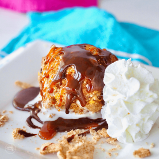 Easy Air Fryer Fried Ice Cream Recipe