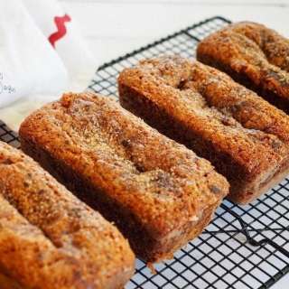 Moist Banana Graham Oat Bread