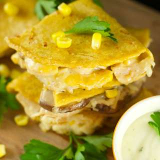 Chicken Quesadillas With Ranch Aioli