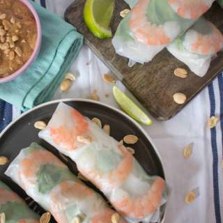 Vietnamese Rice Paper Shrimp Rolls