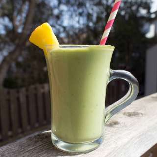 Healthy-ish Avocado Maple Pineapple Milkshake
