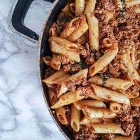 Lazy No Bake Lasagna With A Skillet