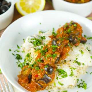 Fish With Eggplant Caponata Sauce
