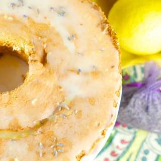 Lemon Lavender Chiffon Cake
