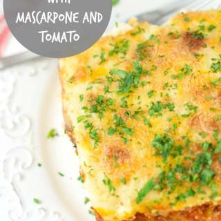 Baked Polenta With Mascarpone And Tomato Sauce