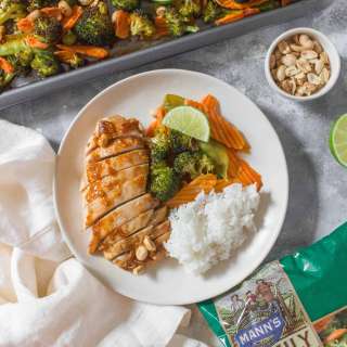 Sheet Pan Thai Peanut Chicken Meal Prep