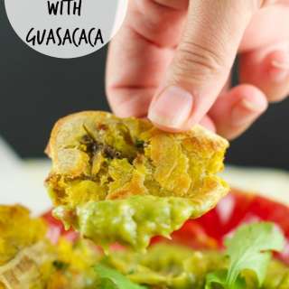 Baked Tostones With Guasacaca Sauce