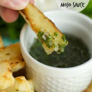 Grilled Yuca with Garlic Mojo Sauce