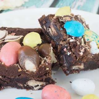 Robin Egg Whopper Brownies