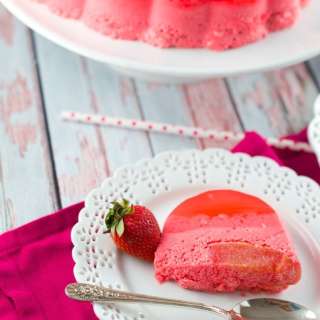Magic Strawberry Jello Cake