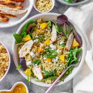 Cold Peach Quinoa Salad