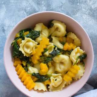 One Pot Cheese Tortellini with Butternut Squash and Spinach