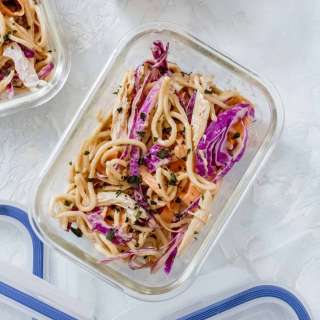Cold Chicken Peanut Lime Noodles