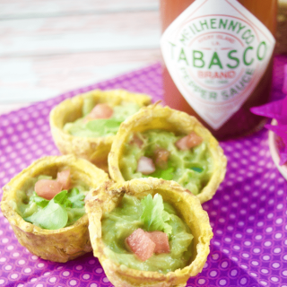 Spicy Guacamole Plantain Cups