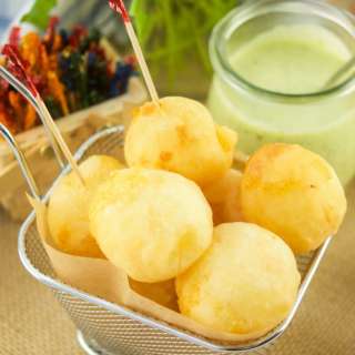 Cheese Stuffed Yuca Balls