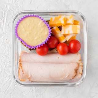 Deconstructed Turkey Sandwich Bento Box