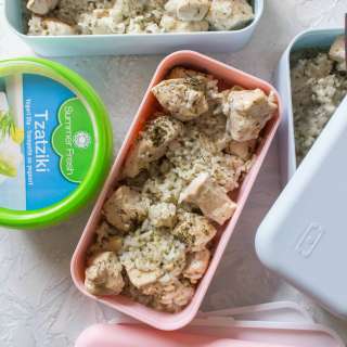 Healthy Greek Chicken and Rice Instant Pot Meal Prep