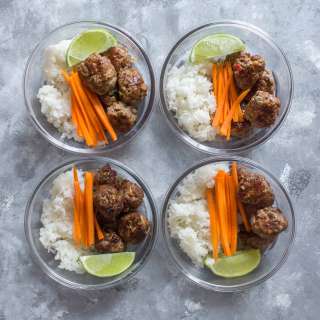 Vietnamese Bun Cha Inspired Meatballs Meal Prep