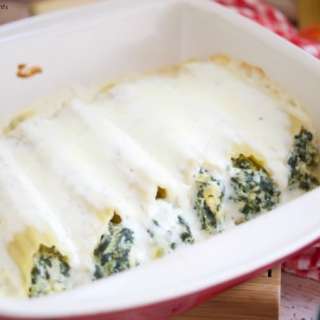 Spinach Artichoke Manicotti